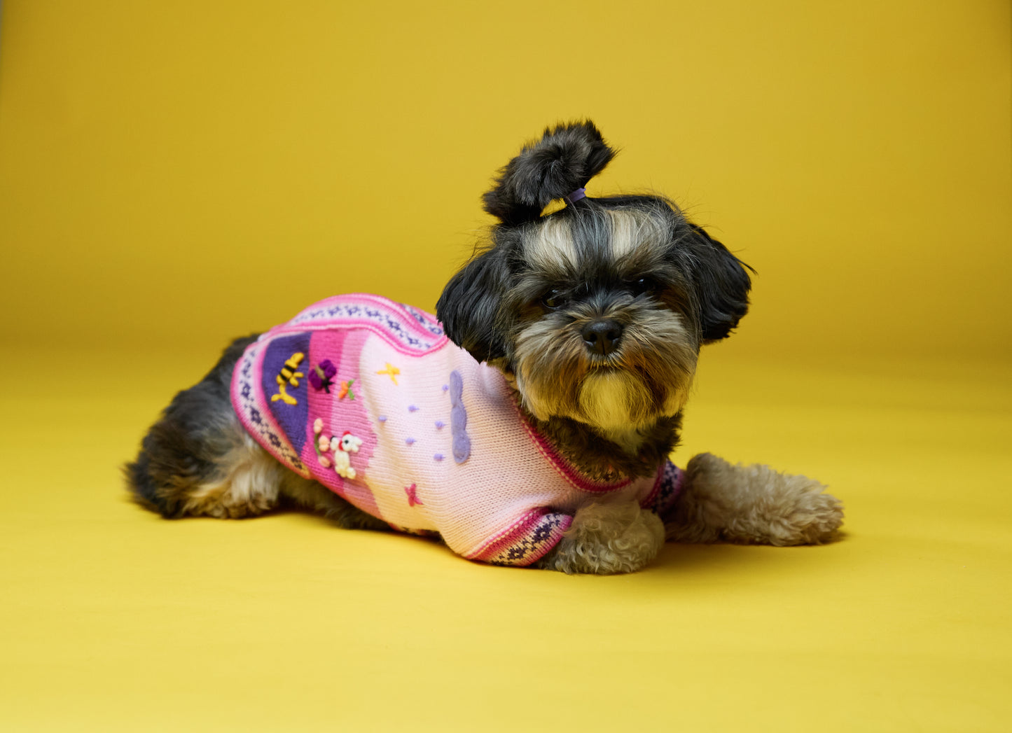 The Mia Sweater in Flamingo